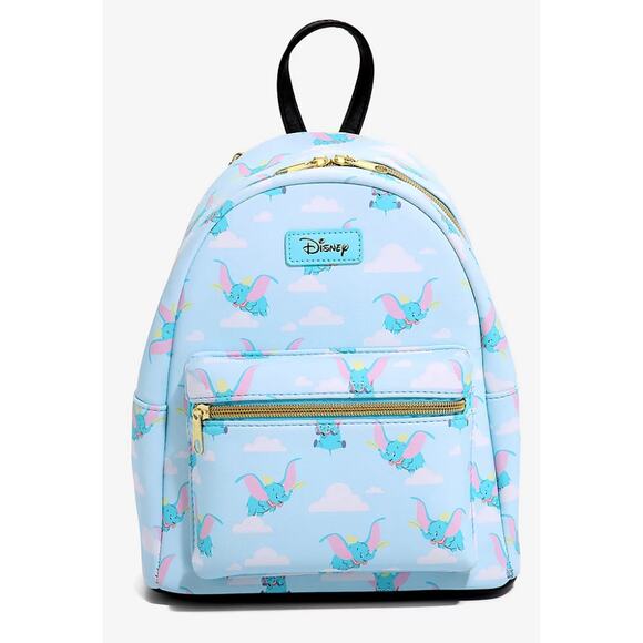 Loungefly Disney Dumbo Flying Clouds Mini Backpack - Picture 1 of 4